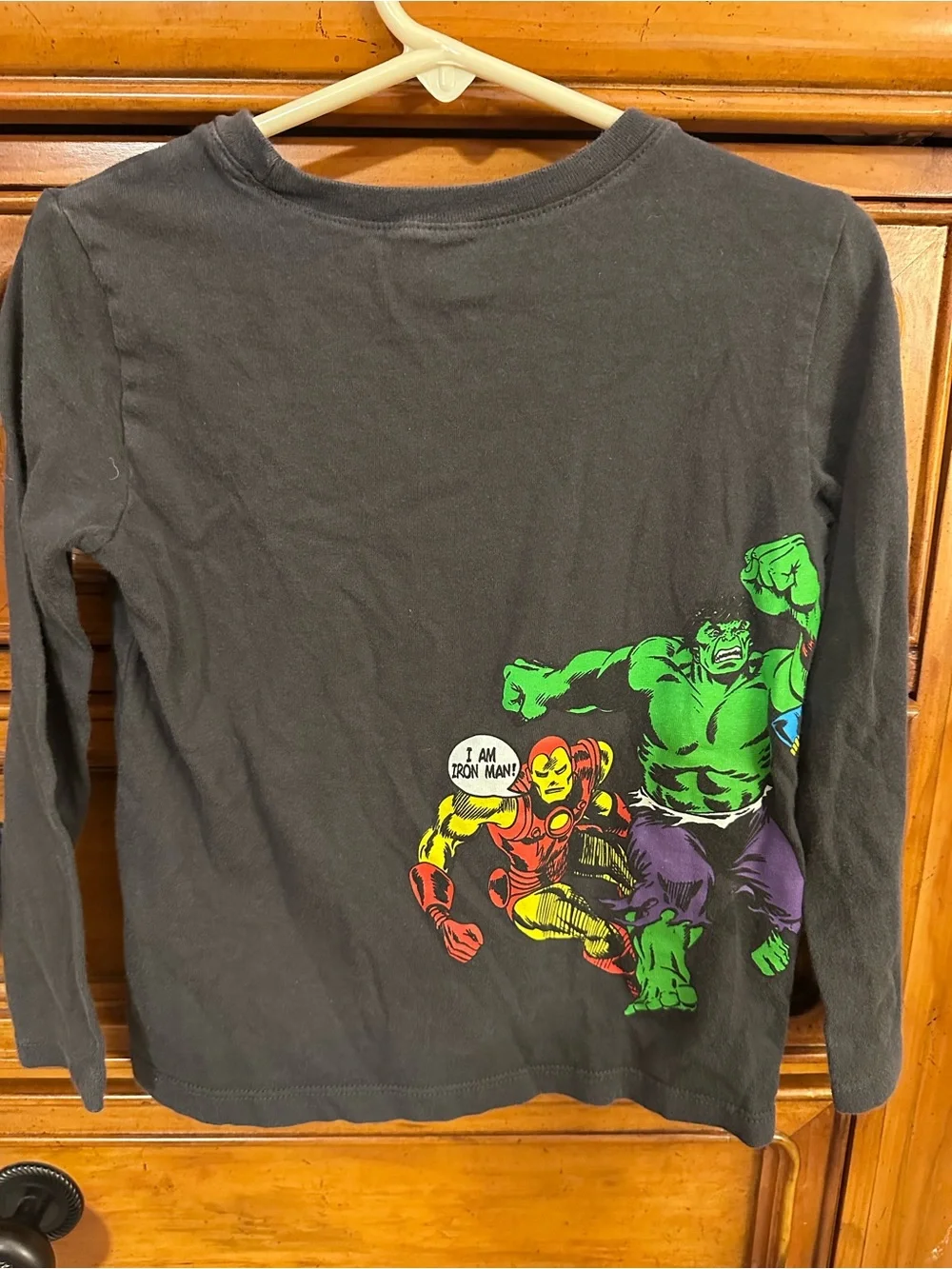 Kids Black Marvel Superhero Long Sleeve Tee - Go Team!